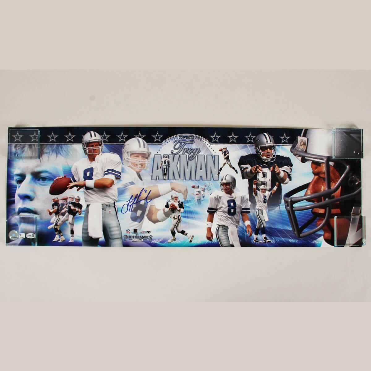Troy Aikman Signed Photo 12x36 Dallas Cowboys - COA JSA