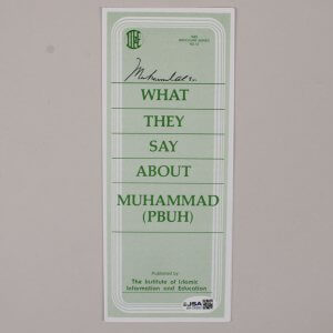 Muhammad Ali Signed Pamphlet - COA JSA