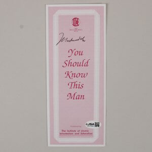 Muhammad Ali Signed Pamphlet - COA JSA