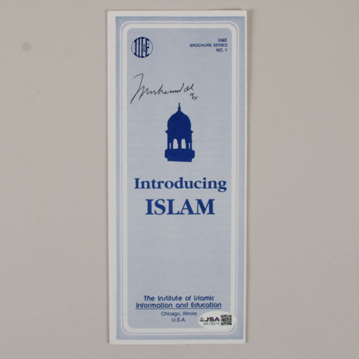 Muhammad Ali Signed Pamphlet - COA JSA