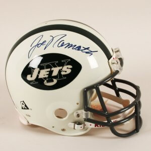 Joe Namath Signed Helmet Jets Full Size Authentic - COA JSA
