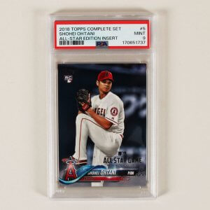 2018 Topps Complete Set Shohei Ohtani Rookie RC Graded Card All-Star Insert #5 PSA 9