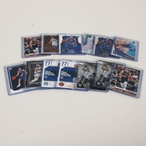 Luka Doncic Card Lot of 13 Incl. (12) Rookies RC Incl. 2018-19 Panini Threads Icon Jersey Dazzle, Chronicles etc.