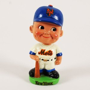 1962 New York Mets Green Base Bobble/Nodder Head Figurine Vintage First Edition