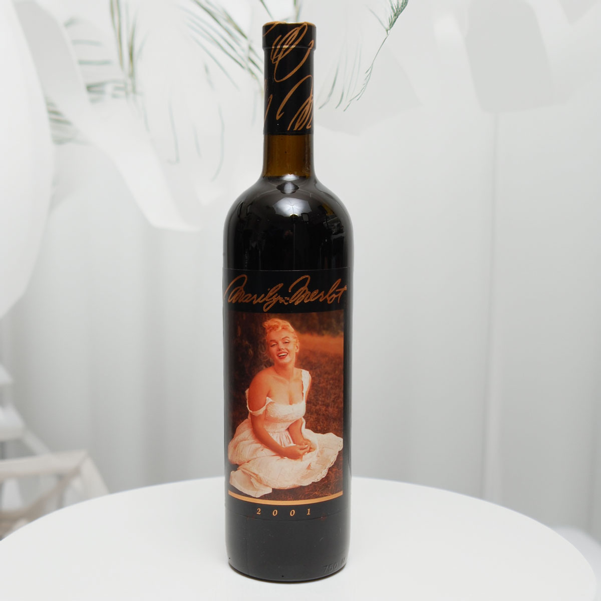2001 Marilyn Monroe Merlot From Napa Valley Wine Bottle