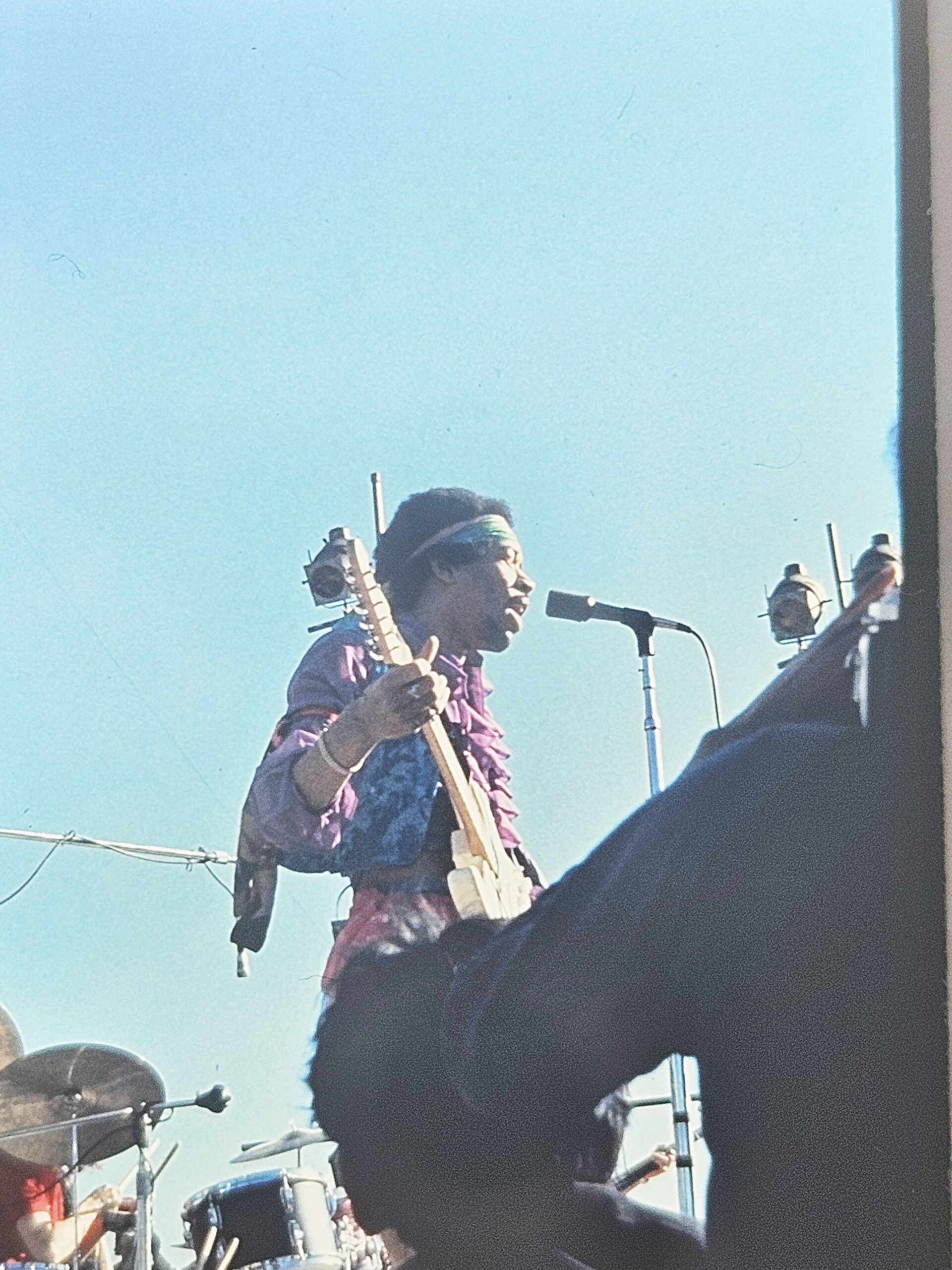 Jimi Hendrix Negative 1960s Woodstock Concert From Famous Rock Photographer