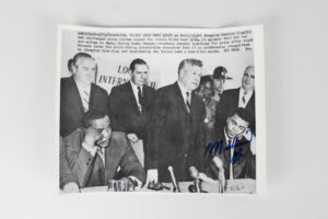 9/14/64 Muhammad Ali Signed Wire Photo 8x10