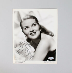 Patti Page Signed Photo 8x10 - COA PSA/DNA