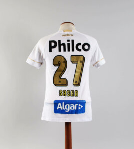2018-19 Eduardo Sasha Game-Worn Jersey Santos FC - COA 100% Authentic Team