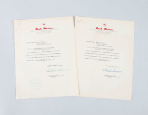 George Burns & Ralph Edwards Signed Letters - COA JSA