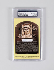 Ken Griffey Jr. Signed Cut Mariners Post Card - COA PSA/DNA