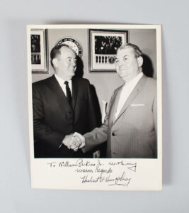 Hubert H. Humphrey Signed Photo 8x10 Vice President - COA JSA