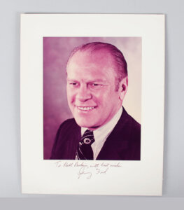 President Gerald Ford Signed Photo - COA JSA