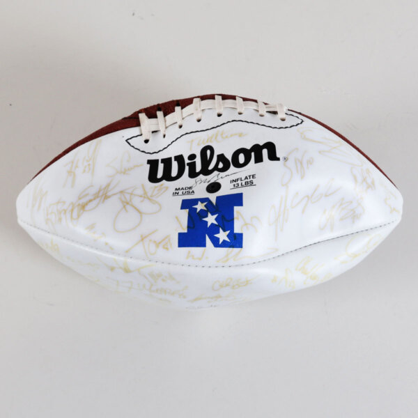 2001 Pro Bowl Team-Signed Football 40+ Sigs. Owned By T.O. – COA 100% Authentic Team 