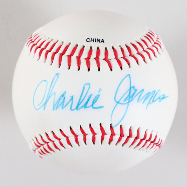 Charlie James Signed Baseball - COA JSA