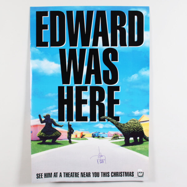 Johnny Depp Signed Poster Edward Scissorhands - COA JSA