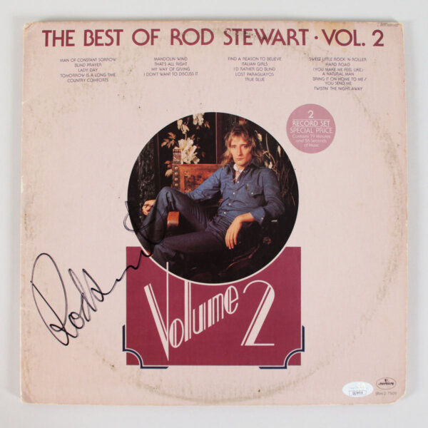 Rod Stewart Signed Record Album - COA JSA