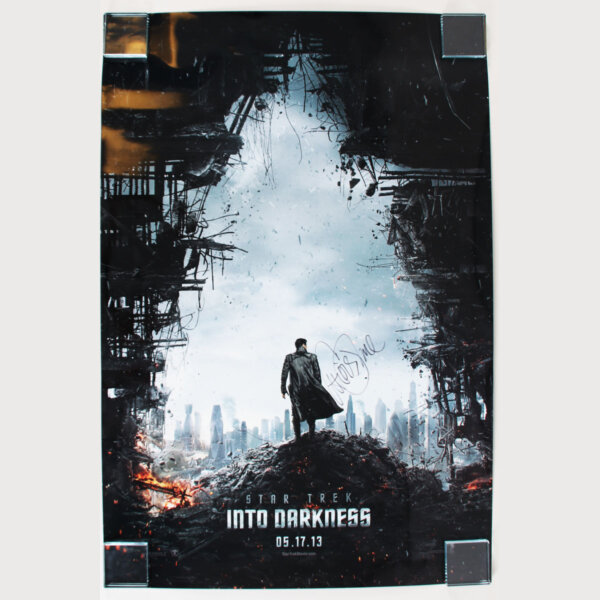 Chris Pine Signed Movie Poster Star Trek Into Darkness – COA JSA