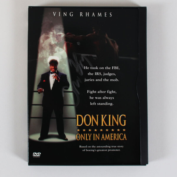 Don King Signed DVD Only in America – COA JSA