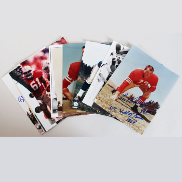 San Francisco 49ers Signed Photo Lot 8x10 (40) Incl. John Brodie, Tom Rathman etc. - COA