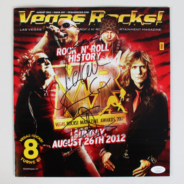 David Coverdale, Sammy Hagar, Michael Schenker Signed Magazine w/ 2 Others - COA JSA