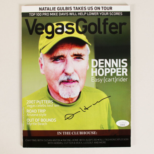 Dennis Hooper Signed Magazine - COA JSA