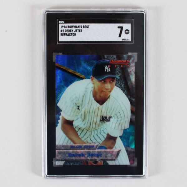 1994 Bowman's Best Derek Jeter Graded Card #2 Refractor - SGC 7