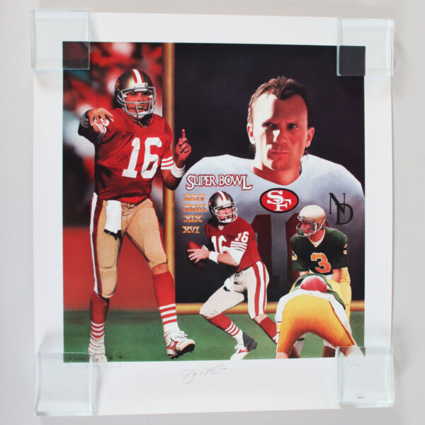 Joe Montana Signed Lithograph 49ers - COA JSA