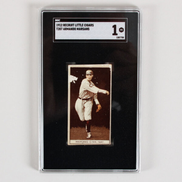 1912 Recruit Little Cigars T207 Armando Marsans Graded Card - SGC 1