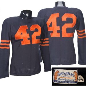 Sid Luckman Game-Worn Bears Jersey COA Provenance -Team-Notarized Letter