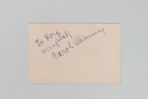 Carol Channing & Betsy Blair Signed Cut - COA JSA
