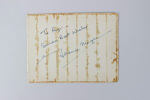 Terence Morgan & Richard Widmark Signed Cut - COA JSA