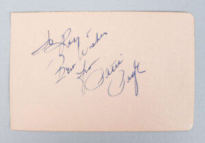 Patti Page Signed Album Page - COA JSA