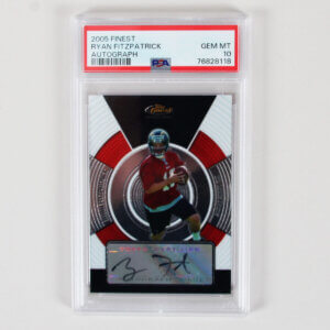 2005 Finest Ryan Fitzpatrick Graded RC Card Autograph - PSA 10