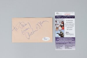 Archie Moore Signed Album Page - COA JSA