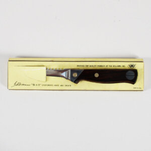 Ted Williams Sportsman Knife/Sheath Vintage Made by Ted Williams Inc 1960s w/package.