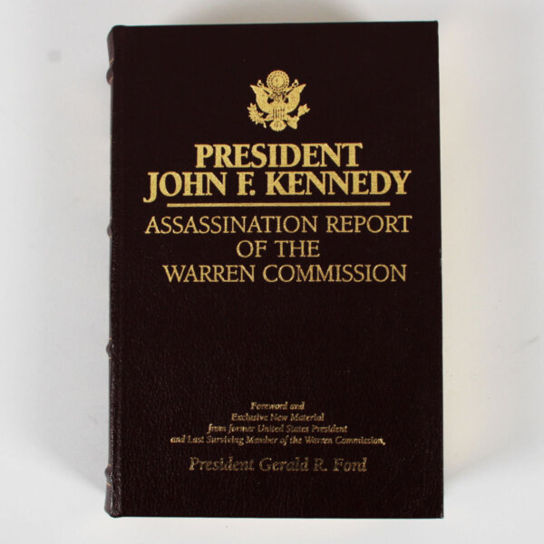 Gerald Ford Signed Book Assassination Report of the Warren Commission