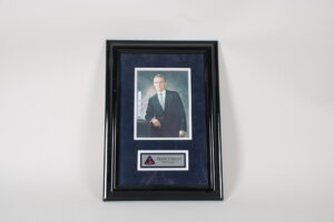 Frank Borman Signed Photo Display COA JSA Cert & Sticker