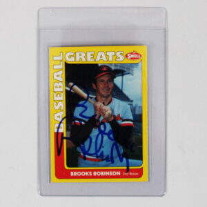 1990 Swell Brooks Robinson Signed Card Impel Greats Orioles #146 - COA JSA