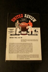 Original Manchester United 1957/58 Programme.  First League Match Following Munich Air Disaster.