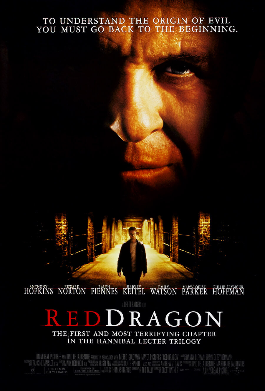 2002 Red Dragon Movie Poster Original 30 sheet Hannibal Lecter