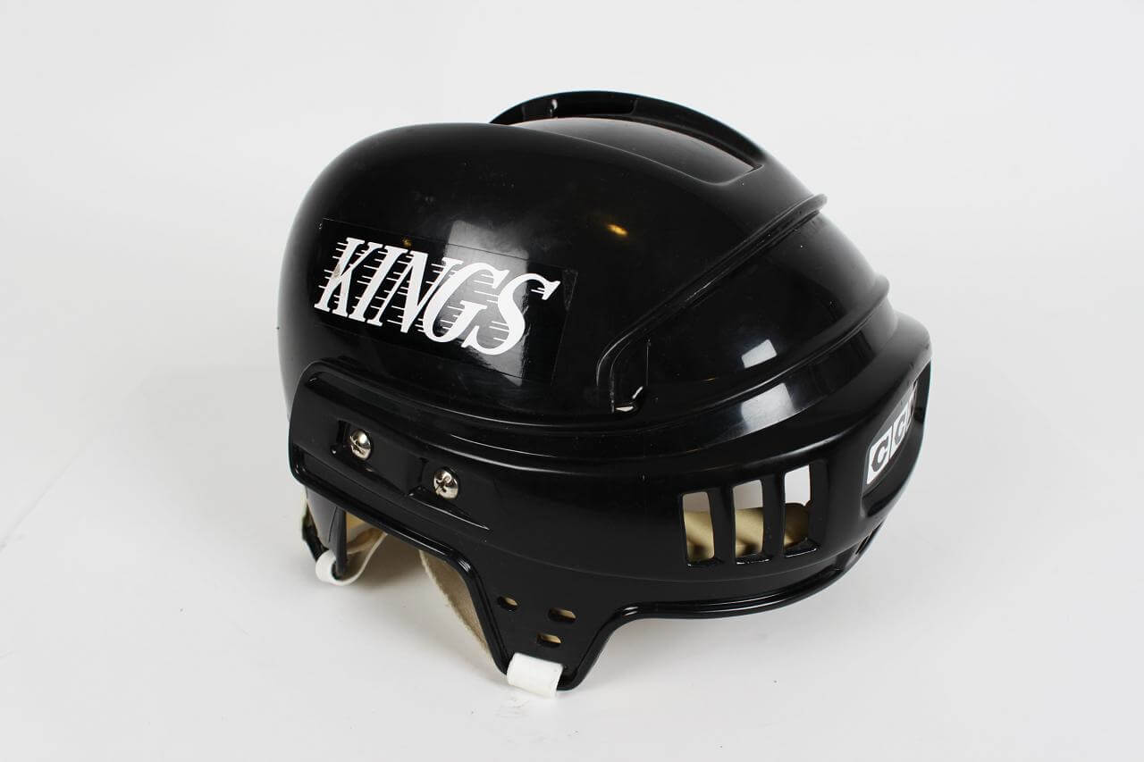 Los Angeles Kings Mike Donnelly GameWorn Helmet Memorabilia Expert