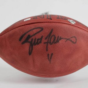 Green Bay Packers - Brett Favre Signed ONFL (Tagliabue) Football (COA & Farve Hologram)