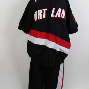 1997-98 Portland Trail Blazers - Arvydas Sabonis Game-Worn Warm-Up Shooting Jacket & Pants