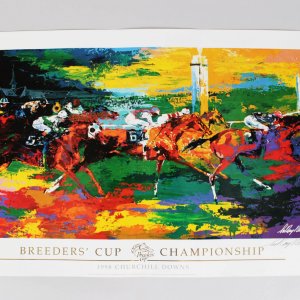 1998 Churchhill Downs Breeders' Cup Championship Signed Leroy Neiman Poster
