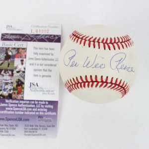 peewee resse signed baseball