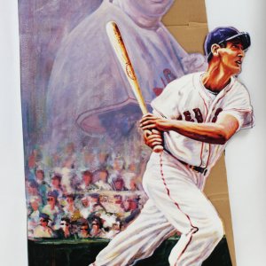 Boston Red Sox Ted Williams 30x60 Floor Display From His Card Company