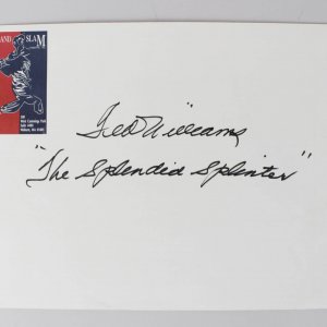 Boston Red Sox Ted Williams Signed 10x13 Envelope