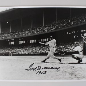1953 Boston Red Sox Ted Williams Signed 11x14 Photo