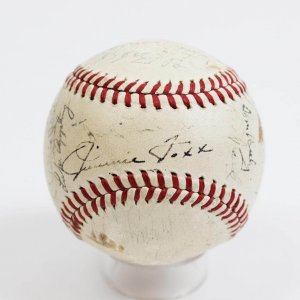 1940 All-Star Team Signed OAL (Harridge) Baseball Jimmie Foxx